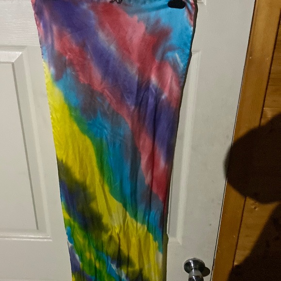 Beautiful Rainbow Handmade Silk Scarf - Picture 6 of 8